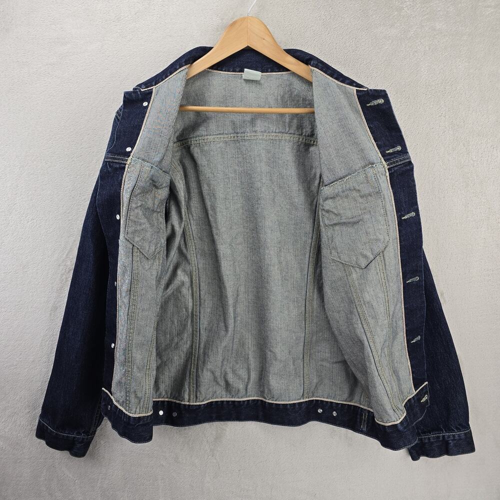Vintage Dickies Denim Jacket Mens XL (Fits Medium) Blue Selvedge Type 2 90s Y2K - Picture 7 of 11